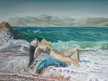 Schilderij getiteld "Serenity" door Sultan Aubekerov, Origineel Kunstwerk, Olie