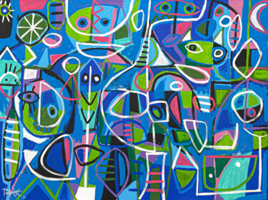 Marítimo Painting titled "Marítimo" by Enrique Pichardo, Original Artwork, Acrylic