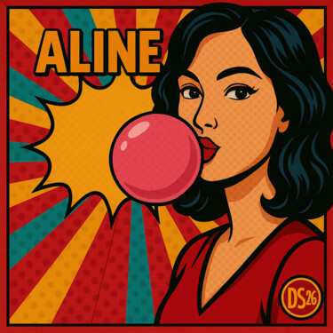 绘画 标题为“Pop Aline” 由Ds 26, 原创艺术品, 数字油画