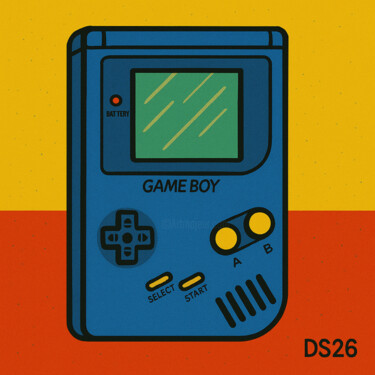 Schilderij getiteld "Pop GameBoy" door Ds 26, Origineel Kunstwerk, Digitaal Schilderwerk