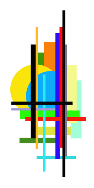 Chromatic Intersections Digital Arts titled "Chromatic Intersect…" by Alessandro Butera, Original Artwork, 2D Digital Work