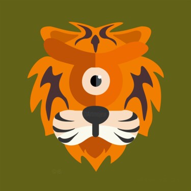 animalojo 23 - tirisgre 数字艺术 标题为“animalojo 23 - tiri…” 由Ojolo - Abel García, 原创艺术品, 2D数字工作