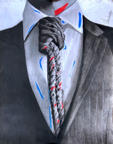 Say No to Suicide Dibujo titulada "Say No to Suicide" por Feranmi Oyeleye, Obra de arte original, Carbón