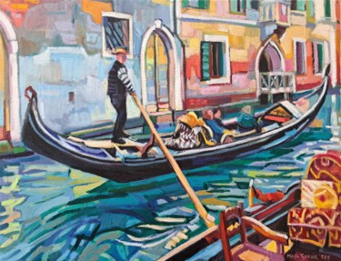 绘画 标题为“Gondolier” 由Maja Djokic Mihajlovic, 原创艺术品, 油