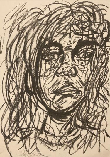 Drawing titled "Untitled(charcoal s…" by Cecily-Rose Ceillam, Original Artwork, Charcoal
