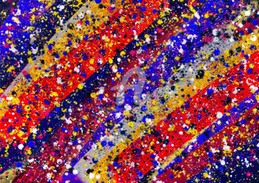 Digitale Kunst getiteld "EXPLORER" door Tira Montrese, Origineel Kunstwerk, Digitaal Schilderwerk Gemonteerd op Frame voor h…