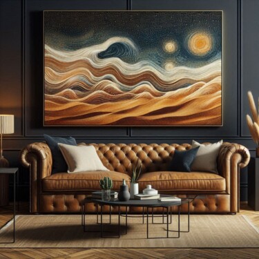 Peinture intitulée "Sable d'or" par Valérie C, Œuvre d'art originale, Peinture numérique