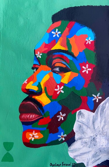 What I see 4 Pittura intitolato "What I see 4" da Feranmi Oyeleye, Opera d'arte originale, Acrilico