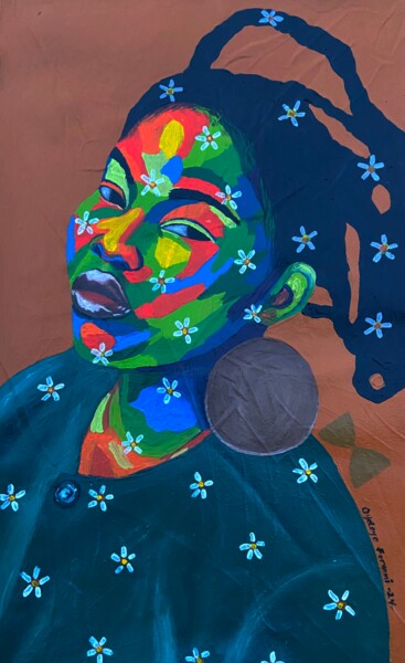 Pittura intitolato "What I see 5" da Feranmi Oyeleye, Opera d'arte originale, Acrilico