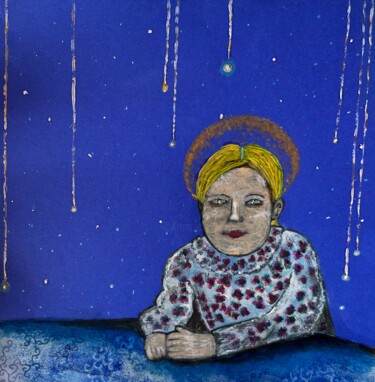 Schilderij getiteld "Born of Light" door Anastassiya Kotlova, Origineel Kunstwerk, Olie