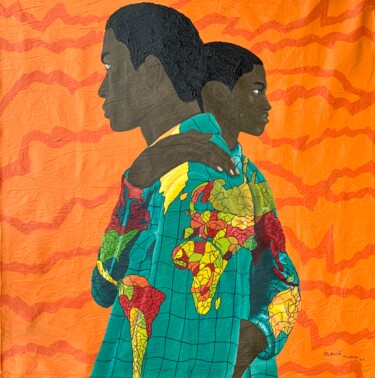 Pittura intitolato "My brother’s keeper" da Timothy Olaniyi, Opera d'arte originale, Acrilico