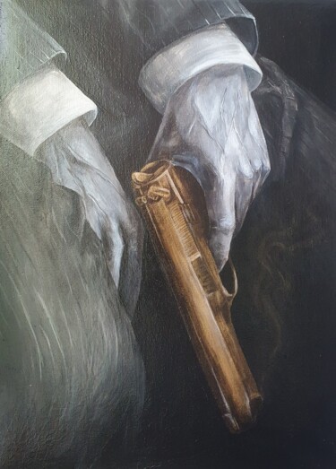 Peinture intitulée "Тени власти" par Elart, Œuvre d'art originale, Acrylique Monté sur Châssis en bois