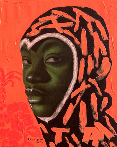 Love in the face 图画 标题为“Love in the face” 由Feranmi Oyeleye, 原创艺术品, 丙烯