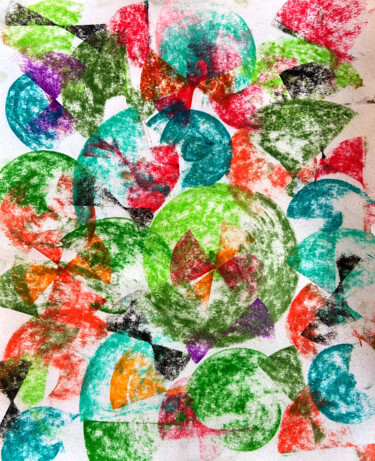Vibrant shades 1 "Vibrant shades 1" başlıklı Tablo Feranmi Oyeleye tarafından, Orijinal sanat, Pastel