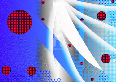 Digital Arts με τίτλο "YONX" από Tira Montrese, Αυθεντικά έργα τέχνης, Ψηφιακή ζωγραφική Τοποθετήθηκε στο Ξύλινο φορείο σκελ…
