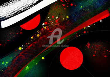 Digital Arts με τίτλο "TERRA" από Tira Montrese, Αυθεντικά έργα τέχνης, Ψηφιακή ζωγραφική Τοποθετήθηκε στο Ξύλινο φορείο σκε…