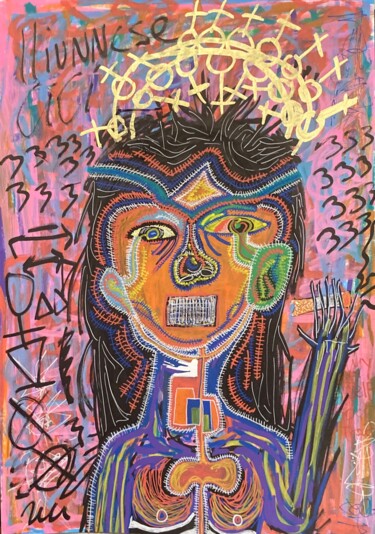 "Illunncse" başlıklı Tablo Cecily-Rose Ceillam tarafından, Orijinal sanat, Işaretleyici