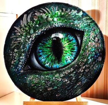 Design titled ""Dragon’s Eye" i" by Iranika Art, Original Artwork, Accessories