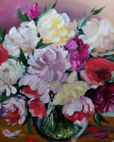 Pintura intitulada "Whispers of Summer" por Sultan Aubekerov, Obras de arte originais, Acrílico