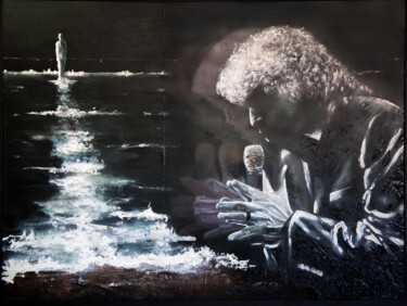 Painting titled "Haciendo camino" by Juan Francisco Luján, Original Artwork, Acrylic Mounted on Wood Stretcher frame