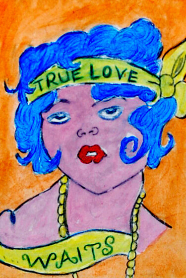 绘画 标题为“True love” 由José Espiguinha, 原创艺术品, 水粉