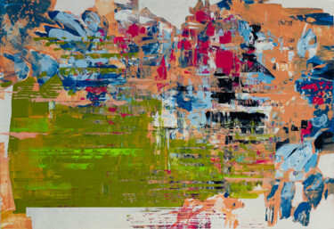 Organic AI Circuit Peinture intitulée "Organic AI Circuit" par Evgeniya Zolotareva, Œuvre d'art originale, Acrylique