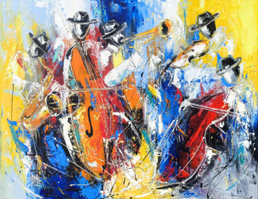 Jazz Awakening "Jazz Awakening" başlıklı Tablo Marietta Martirosyan tarafından, Orijinal sanat, Petrol Ahşap Sedye çerçevesi üzerine monte…