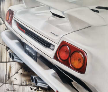 Pittura intitolato "lamborghini diablo…" da Sergey Stetsenko, Opera d'arte originale, Acrilico Montato su Telaio per barella…
