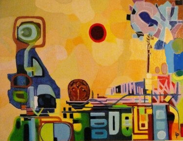 "A8 peinture huile s…" başlıklı Fotoğraf Laurent Pradat tarafından, Orijinal sanat, Petrol Ahşap Sedye çerçevesi üzerine mon…