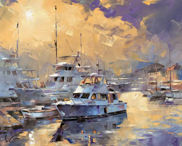 SERENITY MAGIC Peinture intitulée "SERENITY MAGIC" par Volodymyr Glukhomanyuk, Œuvre d'art originale, Huile