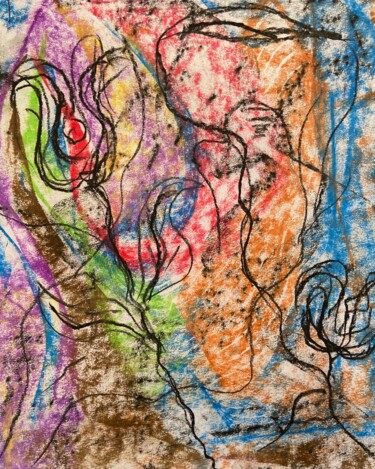 Garden of Eden "Garden of Eden" başlıklı Tablo Feranmi Oyeleye tarafından, Orijinal sanat, Pastel