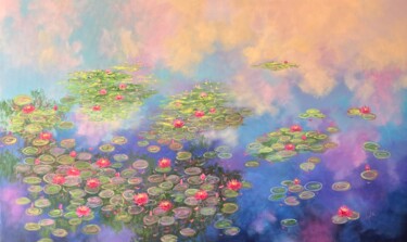 Malarstwo zatytułowany „Dreaming of Monet” autorstwa Amita Dand, Oryginalna praca, Akryl