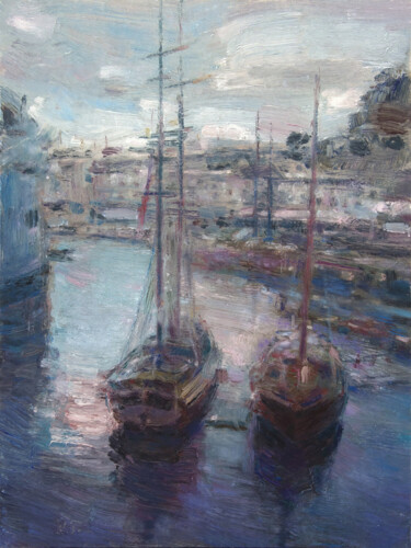 "Twilight Reflection…" başlıklı Tablo Sultan Aubekerov tarafından, Orijinal sanat, Petrol