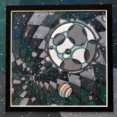 "(239) - union cosmi…" başlıklı Resim Vincent Gibert tarafından, Orijinal sanat, Işaretleyici