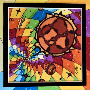 "(241) - union cosmi…" başlıklı Resim Vincent Gibert tarafından, Orijinal sanat, Işaretleyici