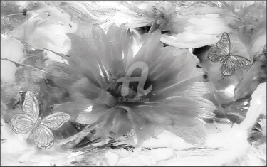 Arte digital titulada "PAPILLONS #1" por Susan Wildner, Obra de arte original, Collages