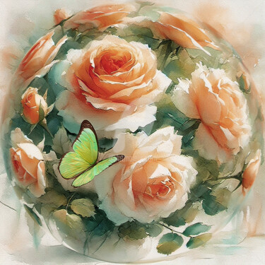 Arte digital titulada "PAPILLONS #3" por Susan Wildner, Obra de arte original, Fotografía digital