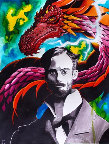 图画 标题为“Pierre Auguste Reno…” 由Nicolas Ghyzel, 原创艺术品, 水彩 安装在artwork_cat.上