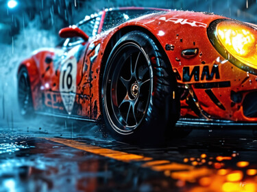 数字艺术 标题为“Racing Car_1719” 由Frederic Racaud, 原创艺术品, AI生成的图像