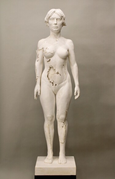 Sculpture intitulée "La Mue 2" par Guillaume Werle, Œuvre d'art originale, Plâtre
