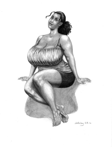 Tekening getiteld "Ciana: Cherished Fo…" door Wesley Sj, Origineel Kunstwerk, Grafiet