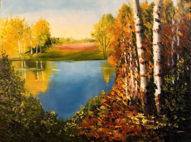 "Autumnal Serenity" başlıklı Tablo Anton Soldatov tarafından, Orijinal sanat, Akrilik