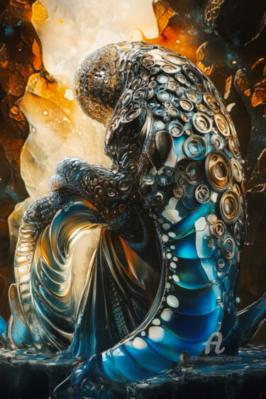 数字艺术 标题为“Celestial Entity 02” 由Artcypia, 原创艺术品, AI生成的图像