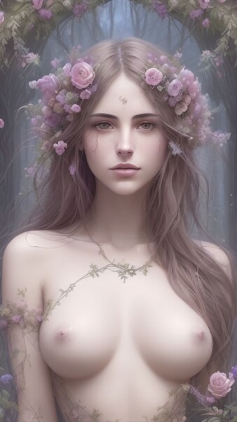 数字艺术 标题为“Eternal Beauty 2 -…” 由Cosmicphil1, 原创艺术品, 数字油画