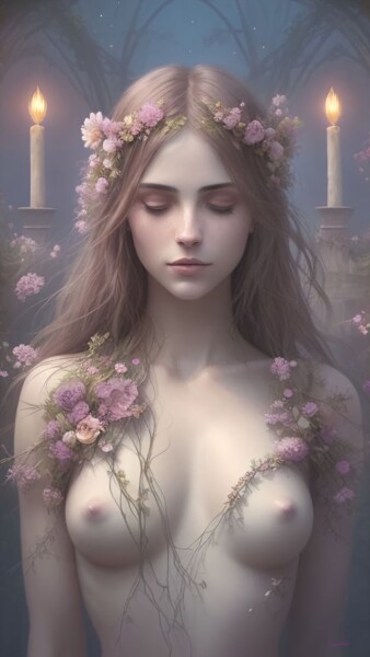 Arte digitale intitolato "Eternal Beauty 2 -…" da Cosmicphil1, Opera d'arte originale, Pittura digitale