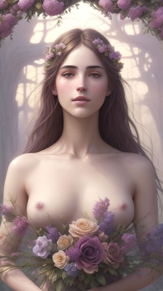 数字艺术 标题为“Eternal Beauty 2 -…” 由Cosmicphil1, 原创艺术品, 数字油画