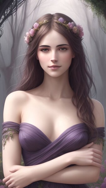 数字艺术 标题为“Eternal Beauty 2 -…” 由Cosmicphil1, 原创艺术品, 数字油画