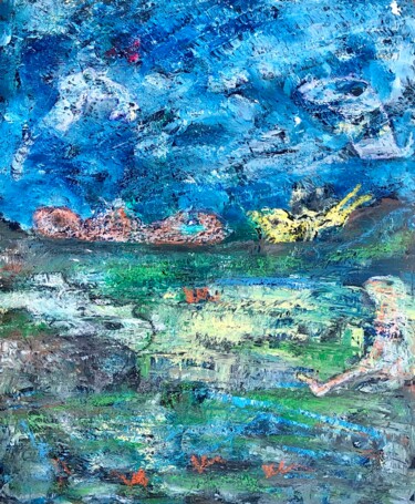 绘画 标题为“Fırtınadan Sonra” 由Ahmet Öcal, 原创艺术品, 丙烯