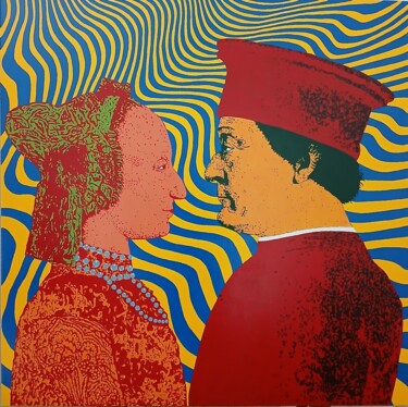Schilderij getiteld "wannadance" door Richard Jolicoeur, Origineel Kunstwerk, Acryl Gemonteerd op Frame voor houten brancard
