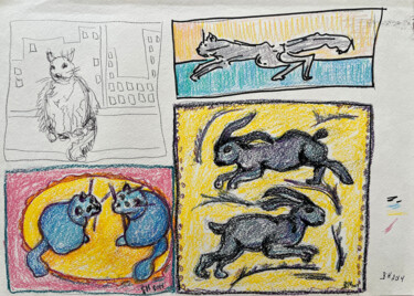 Drawing titled "1$%# / Fairy tales…" by Leni Smoragdova, Original Artwork, Pencil